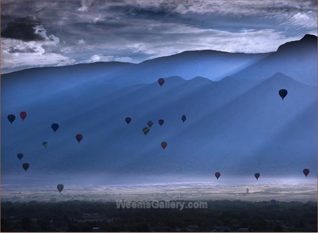 Balloon Fiesta Morning by Dennis Chamberlain